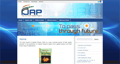 Desktop Screenshot of iraqiphysicsjournal.com