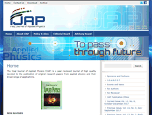 Tablet Screenshot of iraqiphysicsjournal.com